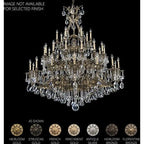 Saphie 35 Light Chandelier Florentine Bronze Heritage Crystal - Cyran Lamps