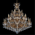 Saphie 35 Light Chandelier Florentine Bronze Heritage Crystal - Cyran Lamps