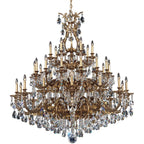 Saphie 35 Light Chandelier Heirloom Bronze 55in Diameter - Cyran Lamps
