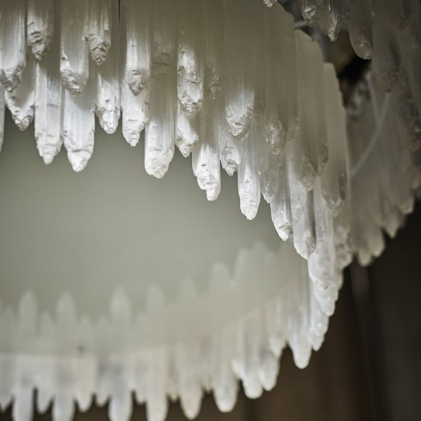 Selenite Round Chandelier - Cyran Lamps