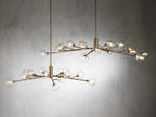 Sera Glass Globe Chandelier 36"47"59" - Cyran Lamps