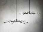 Sera Glass Globe Chandelier 36"47"59" - Cyran Lamps
