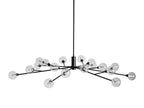 Sera Glass Globe Chandelier 36"47"59" - Cyran Lamps