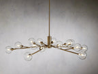 Sera Glass Globe Chandelier 36"47"59" - Cyran Lamps