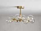 Sera Glass Globe Flushmount - Cyran Lamps