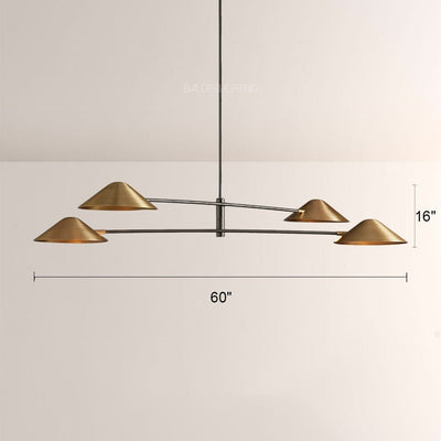 Simms 4 - Light Linear Chandelier - Cyran Lamps