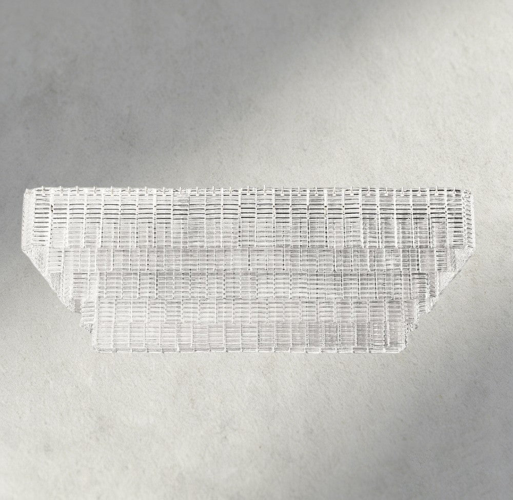 Siraue Clear Glass Rectangular Chandelier 59" - Cyran Lamps