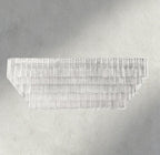 Siraue Clear Glass Rectangular Chandelier 59" - Cyran Lamps