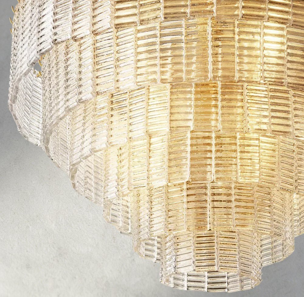 Siraue Clear Glass Round Chandelier 41", 52", 65" - Cyran Lamps