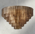Siraue Smoke Glass Round Chandelier 41", 52", 65" - Cyran Lamps