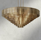 Siraue Smoke Glass Round Chandelier 41", 52", 65" - Cyran Lamps