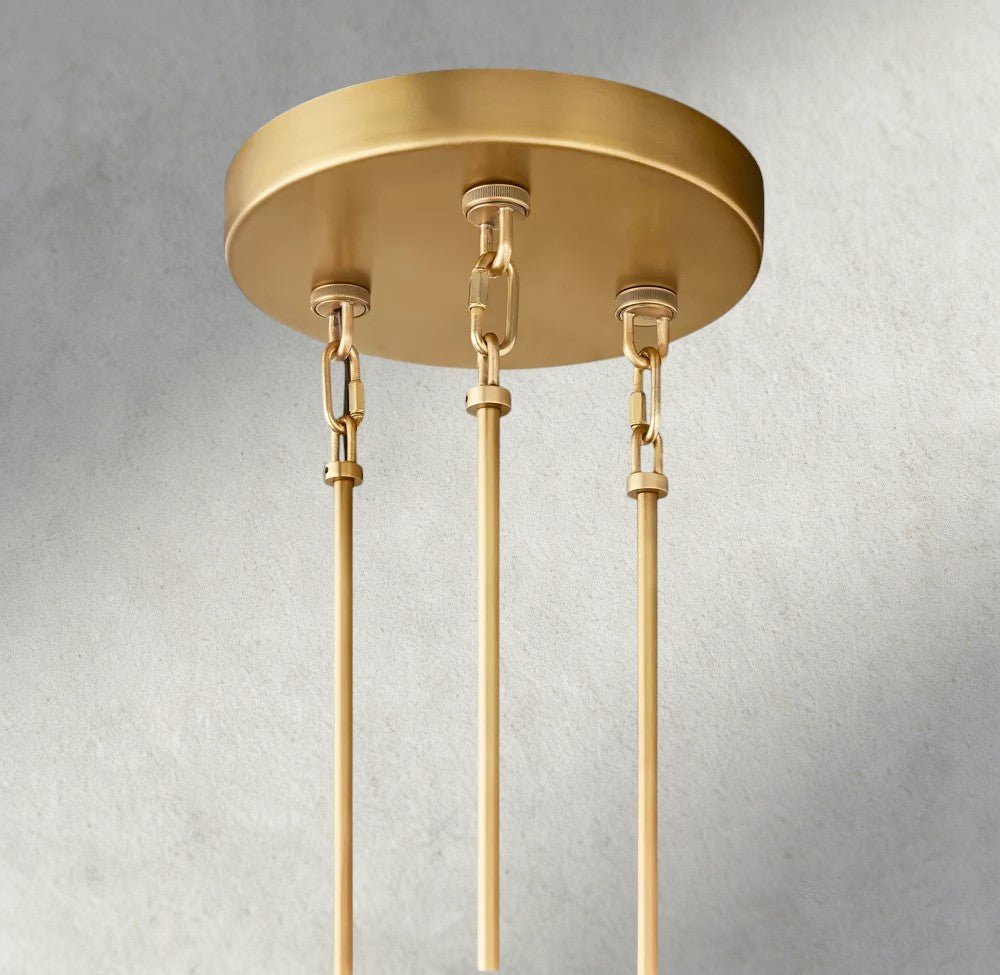Siraue Smoke Glass Round Chandelier 41", 52", 65" - Cyran Lamps