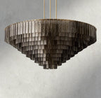 Siraue Smoke Glass Round Chandelier 41", 52", 65" - Cyran Lamps