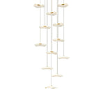 Small Acrylic Lotus Leaves LED Creative Modern Staircase Chandelier - Cyran Lamps