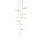 Small Acrylic Lotus Leaves LED Creative Modern Staircase Chandelier - Cyran Lamps