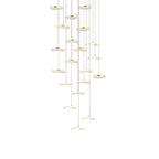 Small Acrylic Lotus Leaves LED Creative Modern Staircase Chandelier - Cyran Lamps