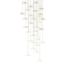 Small Acrylic Lotus Leaves LED Creative Modern Staircase Chandelier - Cyran Lamps