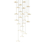 Small Acrylic Lotus Leaves LED Creative Modern Staircase Chandelier - Cyran Lamps