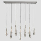 Solitaire Linear Chandelier 37'' 50'' 70'' 87" 120"W - Cyran Lamps