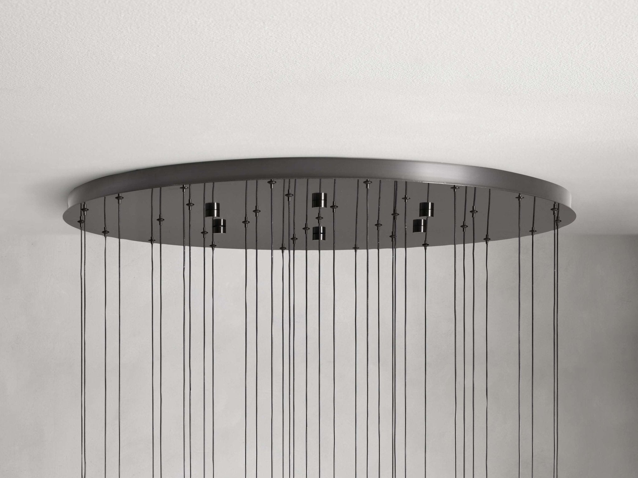 Soltaire Modern 17'' 24'' 36'' 58'' Round Chandelier Lighting - Cyran Lamps
