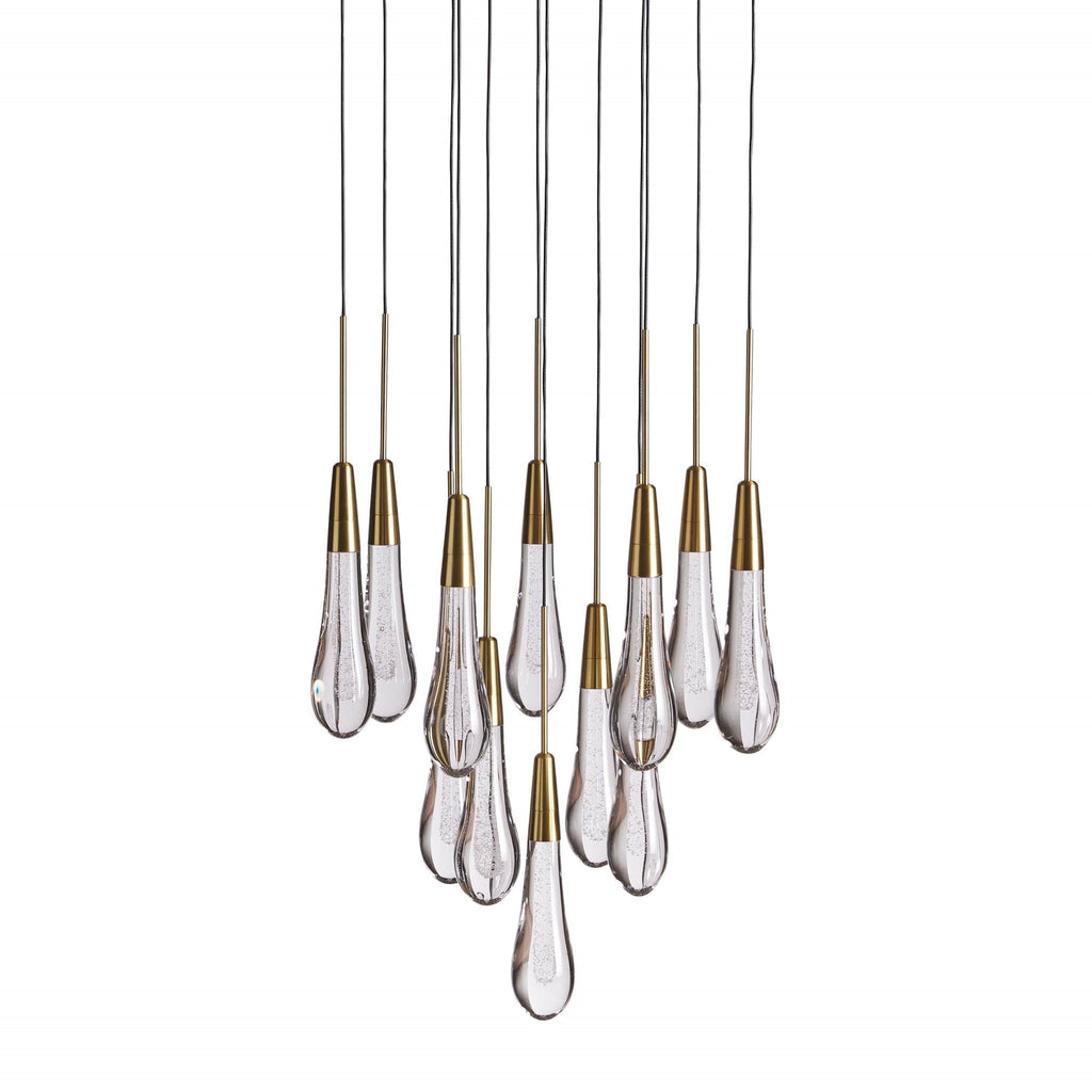 Soltaire Modern 17'' 24'' 36'' 58'' Round Chandelier Lighting - Cyran Lamps