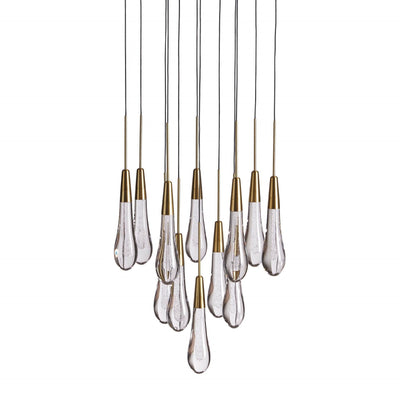 Soltaire Modern 17'' 24'' 36'' 58'' Round Chandelier Lighting - Cyran Lamps