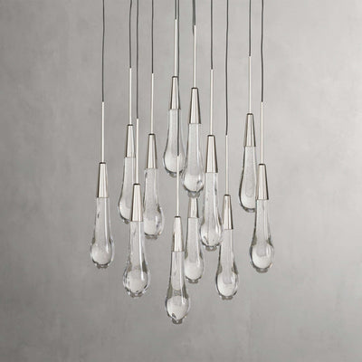 Soltaire Modern 17'' 24'' 36'' 58'' Round Chandelier Lighting - Cyran Lamps
