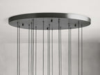 Soltaire Modern 17'' 24'' 36'' 58'' Round Chandelier Lighting - Cyran Lamps