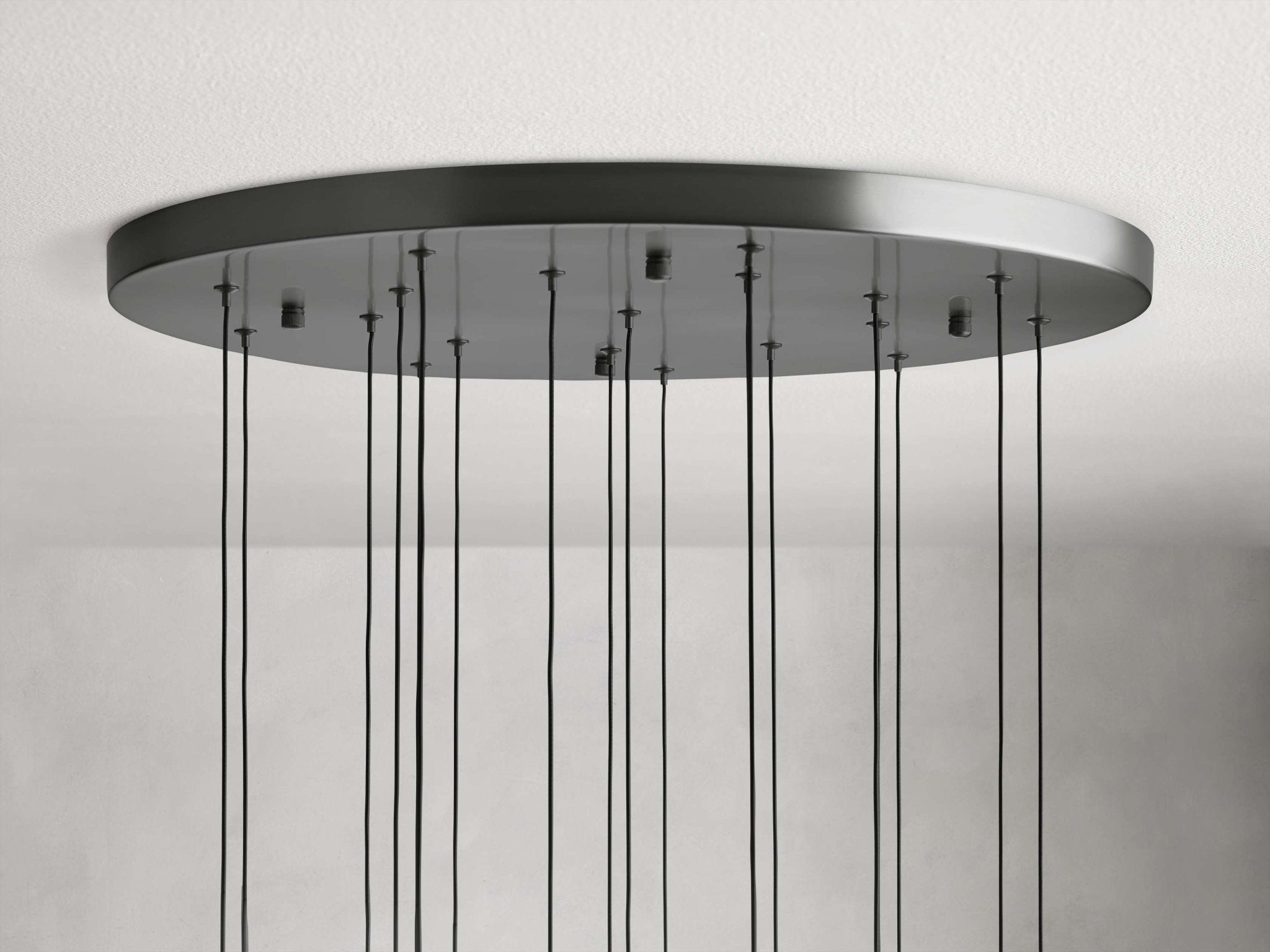 Soltaire Modern 17'' 24'' 36'' 58'' Round Chandelier Lighting - Cyran Lamps