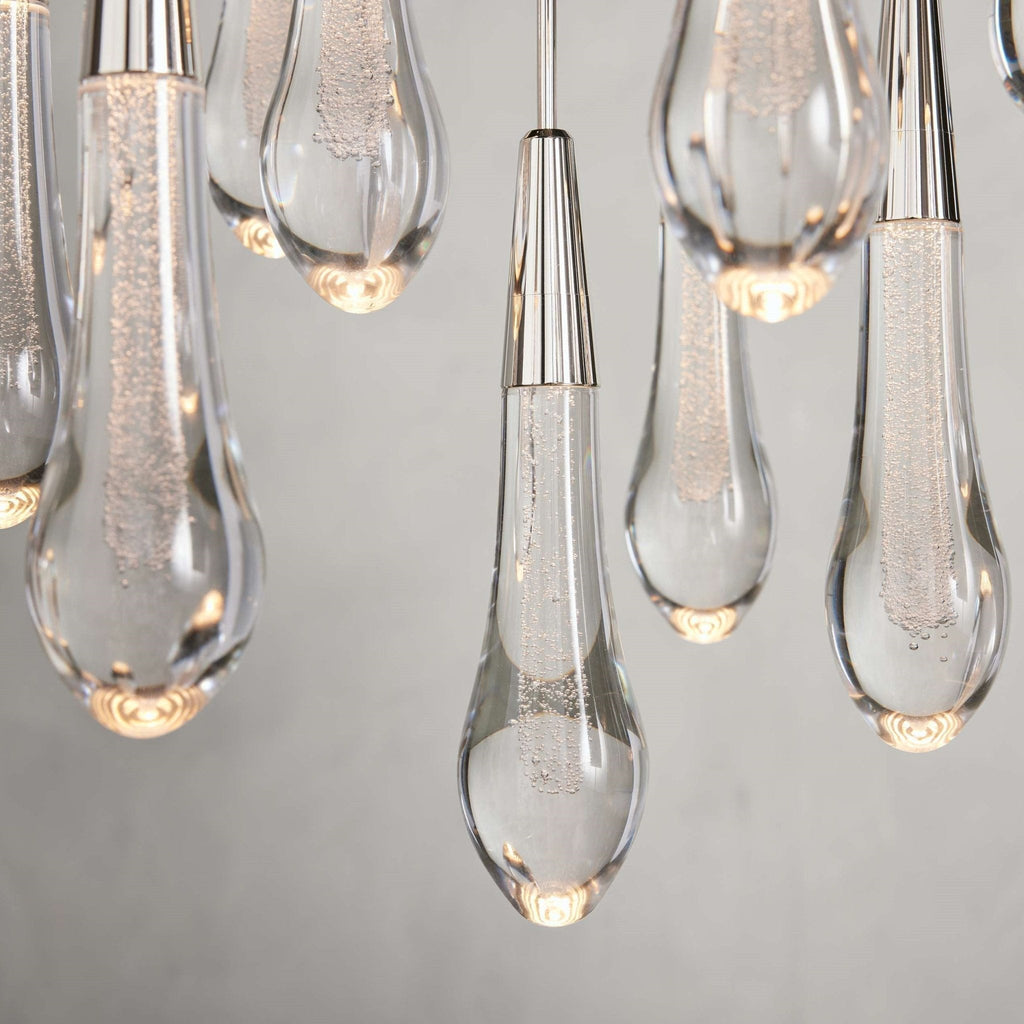 Soltaire Modern 17'' 24'' 36'' 58'' Round Chandelier Lighting - Cyran Lamps