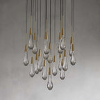 Soltaire Modern 17'' 24'' 36'' 58'' Round Chandelier Lighting - Cyran Lamps