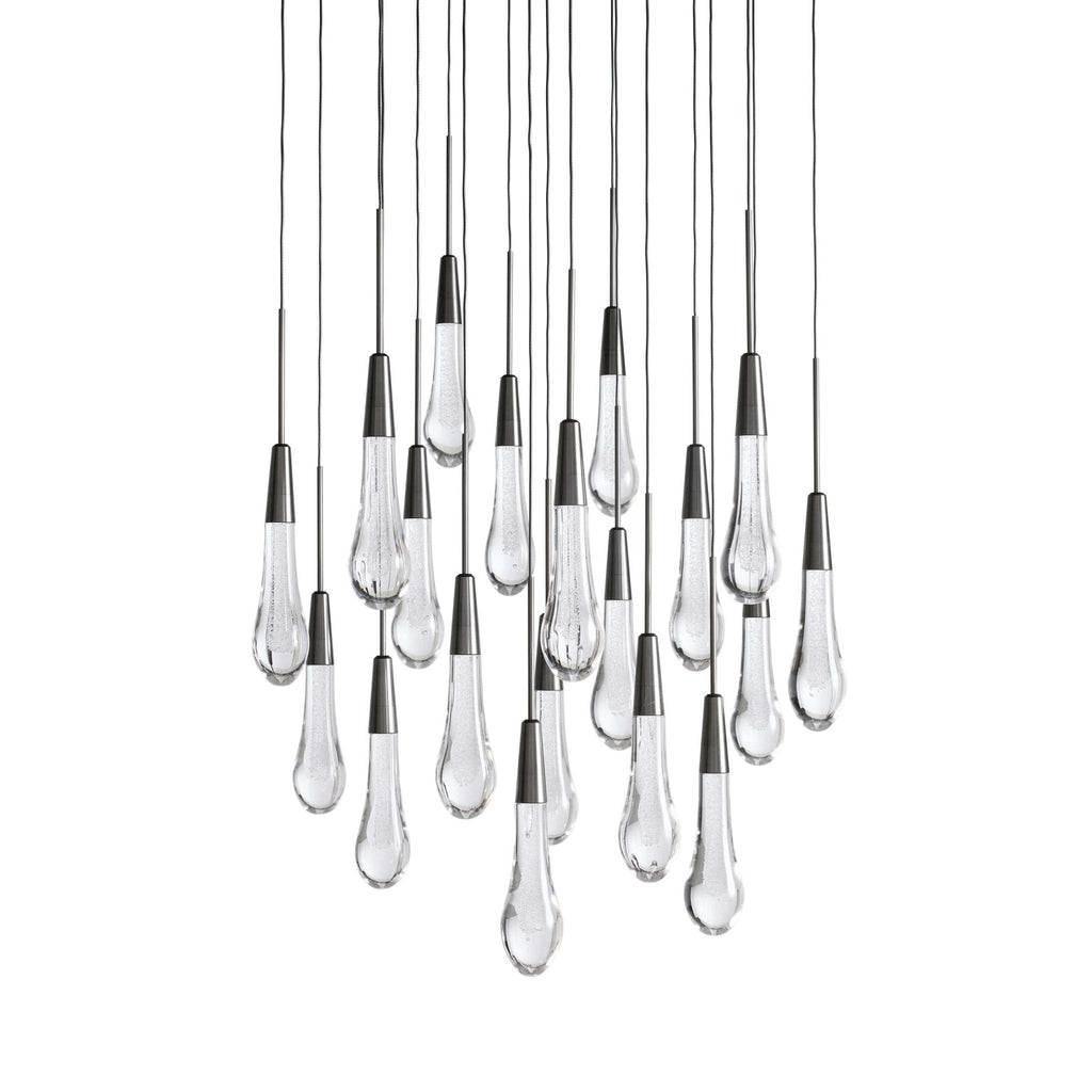 Soltaire Modern 17'' 24'' 36'' 58'' Round Chandelier Lighting - Cyran Lamps