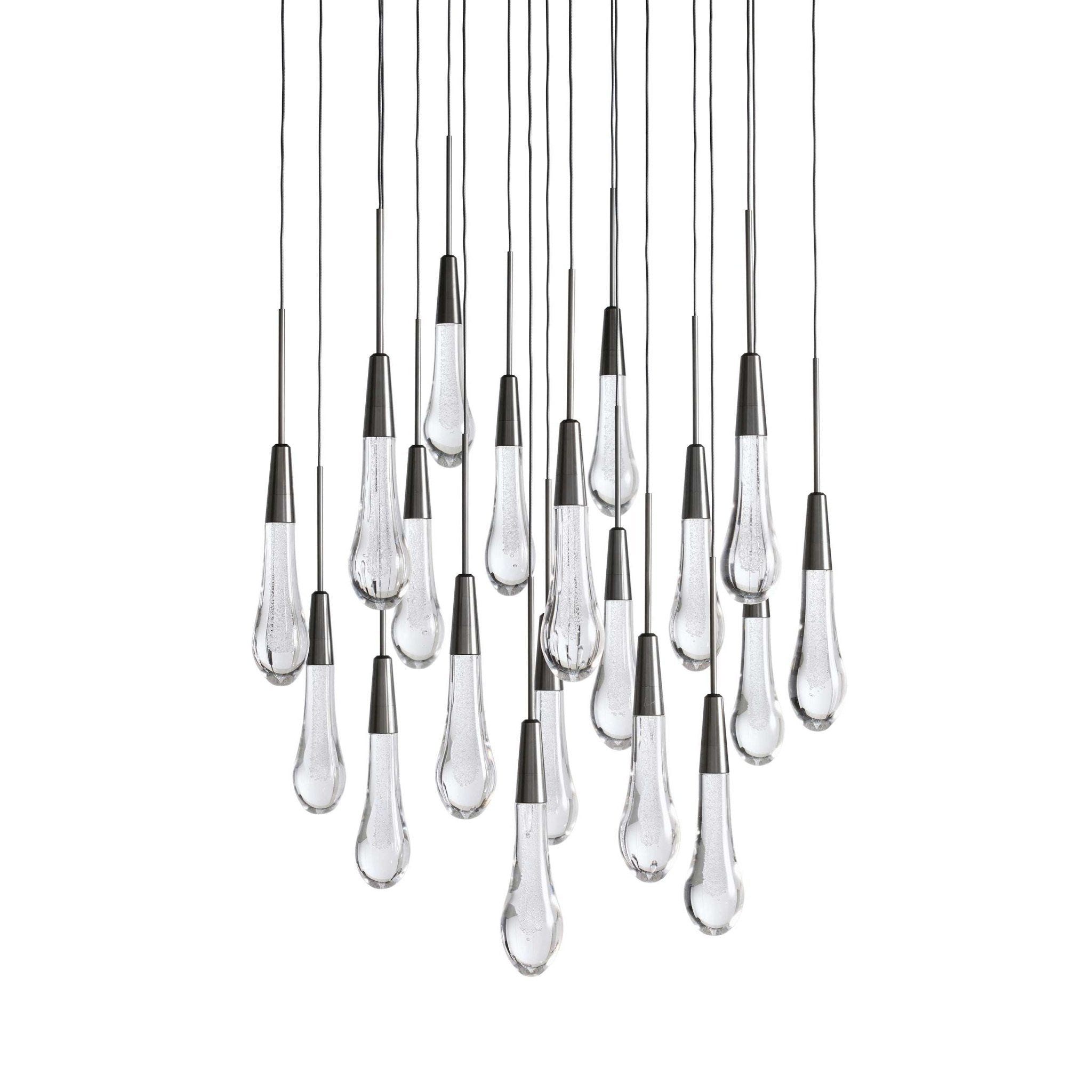 Soltaire Modern 17'' 24'' 36'' 58'' Round Chandelier Lighting - Cyran Lamps