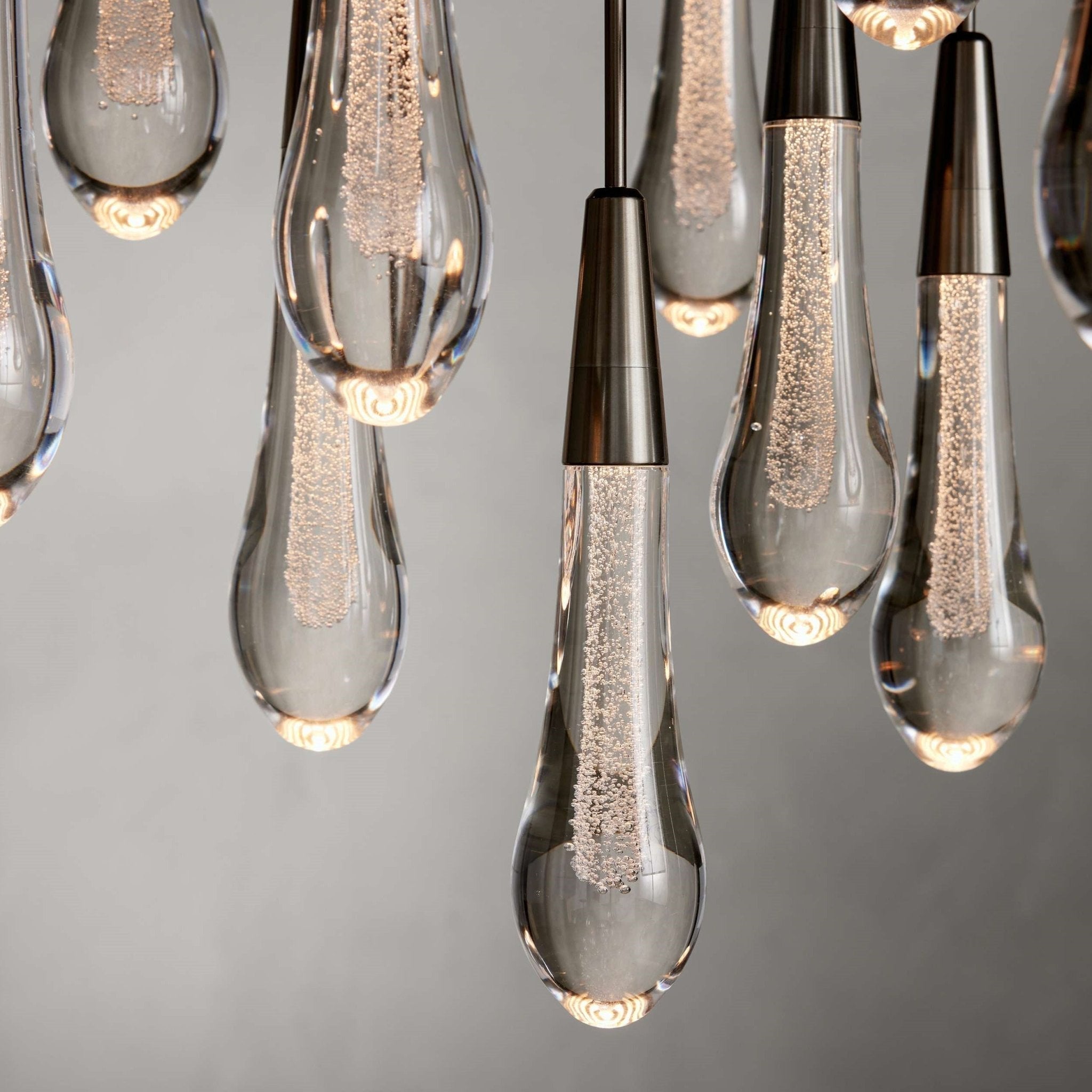 Soltaire Modern 17'' 24'' 36'' 58'' Round Chandelier Lighting - Cyran Lamps
