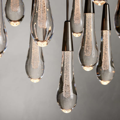 Soltaire Modern 17'' 24'' 36'' 58'' Round Chandelier Lighting - Cyran Lamps