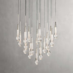 Soltaire Modern 17'' 24'' 36'' 58'' Round Chandelier Lighting - Cyran Lamps