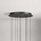 Soltaire Modern 17'' 24'' 36'' 58'' Round Chandelier Lighting - Cyran Lamps