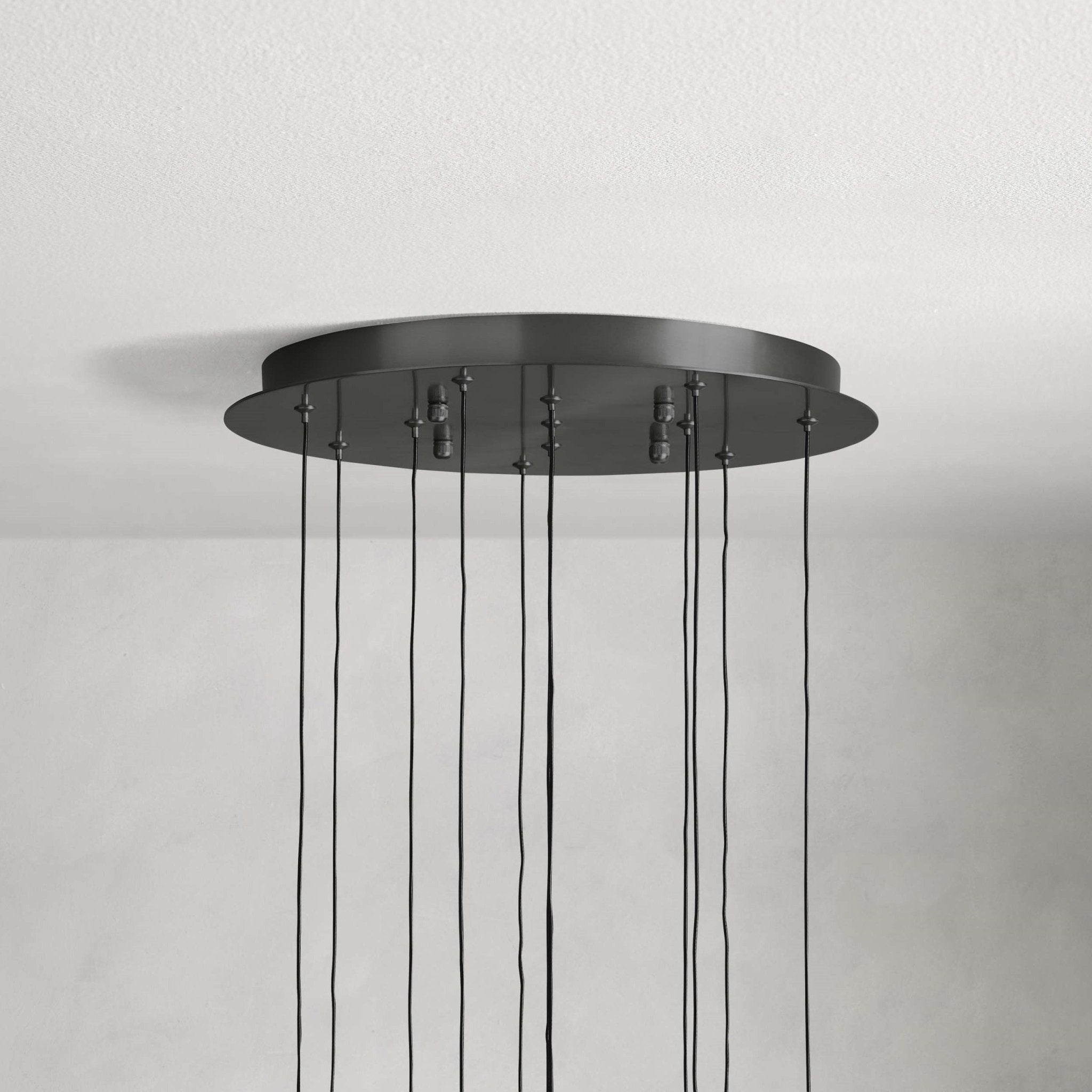 Soltaire Modern 17'' 24'' 36'' 58'' Round Chandelier Lighting - Cyran Lamps