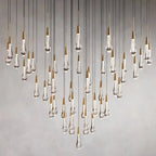 Soltaire Modern 17'' 24'' 36'' 58'' Round Chandelier Lighting - Cyran Lamps