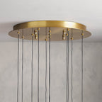 Soltaire Modern 17'' 24'' 36'' 58'' Round Chandelier Lighting - Cyran Lamps