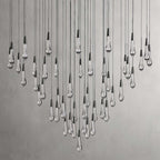 Soltaire Modern 17'' 24'' 36'' 58'' Round Chandelier Lighting - Cyran Lamps