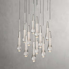 Soltaire Modern 17'' 24'' 36'' 58'' Round Chandelier Lighting - Cyran Lamps