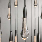 Soltaire Modern 17'' 24'' 36'' 58'' Round Chandelier Lighting - Cyran Lamps