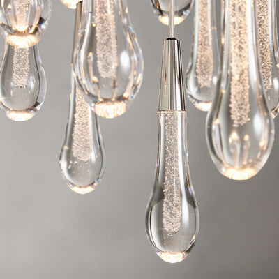 Soltaire Modern 17'' 24'' 36'' 58'' Round Chandelier Lighting - Cyran Lamps