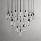 Soltaire Modern 17'' 24'' 36'' 58'' Round Chandelier Lighting - Cyran Lamps