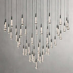 Soltaire Modern 17'' 24'' 36'' 58'' Round Chandelier Lighting - Cyran Lamps