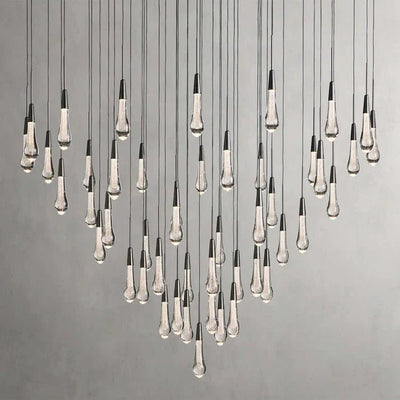 Soltaire Modern 17'' 24'' 36'' 58'' Round Chandelier Lighting - Cyran Lamps