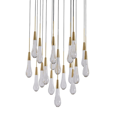 Soltaire Modern 17'' 24'' 36'' 58'' Round Chandelier Lighting - Cyran Lamps