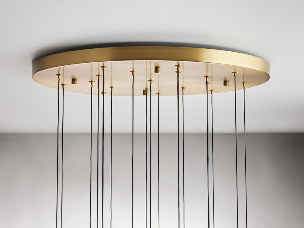 Soltaire Modern 17'' 24'' 36'' 58'' Round Chandelier Lighting - Cyran Lamps