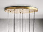 Soltaire Modern 17'' 24'' 36'' 58'' Round Chandelier Lighting - Cyran Lamps